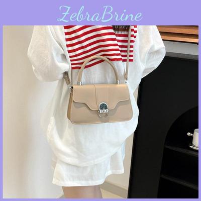 Urban Minimalist Pu Crossbody Bag For Daily Use With Lock Closure And Phone Pocket