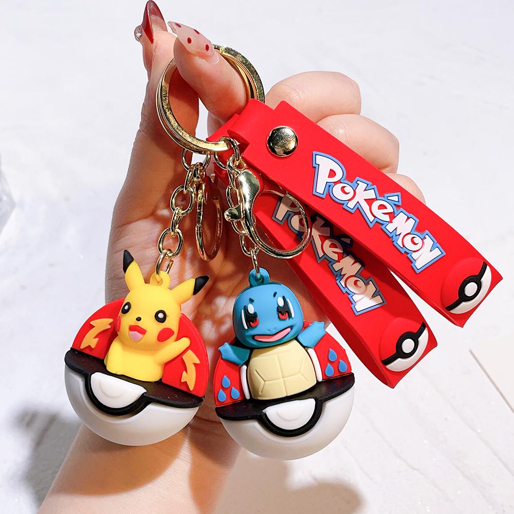 Pok é mon Pok é Ball Pikachu Keychain, Pok é mon Cute Key Pendant, Men's and Women's Keychain, Doll Machine, Gift Wholesale