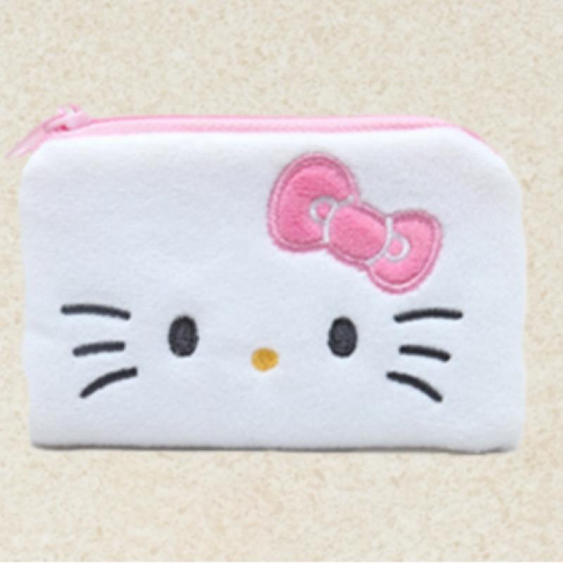 Daiso Hello Kitty Flache Stickerei Geldbörse