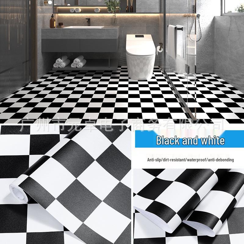 Adesivo da Pavimento Moderno Minimalista Autoadesivo per Bagno, WC e Cucina