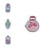 And Stylish Fun Cartoon Animal Brooch Pins With Unique Dreamy Drifting Art Bottle