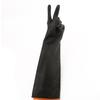 North Tower 55CM Black Non-Slip Latex Gloves - Thickened, Acid/Alkali Resistant for Enhanced Industrial Protection