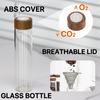 Kaffeebohnen Aufbewahrungsbehälter Präsentationsständer Walnuss Tee Dose Flasche Glas Espresso Kaffee Zubehör Werkzeug Barista Kaffeegeschirr Sets
