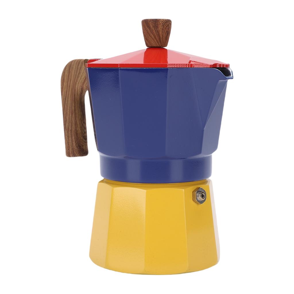 İtalyan Kahve Makinesi 150ml 3 Fincan Alüminyum Tek Valf Taşınabilir Ocak Üstü Kahve Makinesi Potu Küba Kafe Evde Demleme için