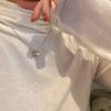 Pearl collarbone chain Women's versatile temperament Fashion niche necklace Neck chain Accessories