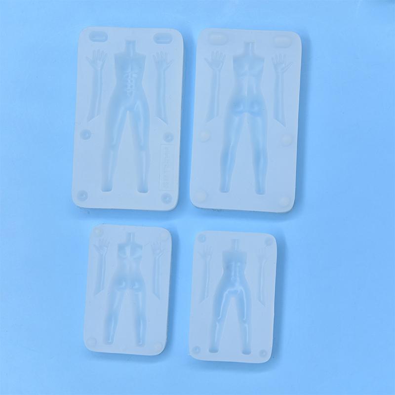1 Set Polymer Clay Male Doll Body Torso Silicone Mold Fondant/Resin Clay Diy Doll Sculpture Modeling Tool