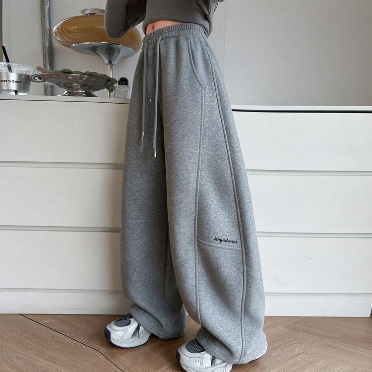 Girls' Casual Autumn Sports Pants 2026 - Loose Knit Sweatpants for Big Girls