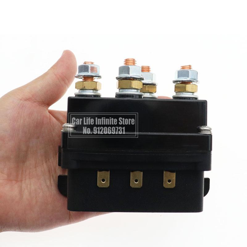 12V/24V 500A Boat ATV Truck Control Contactor Winch Control Solenoid Relay Electric Wireless Remote Control System Control