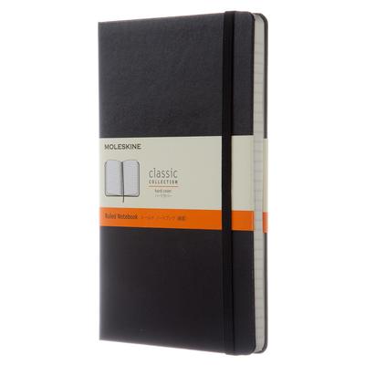 Moleskine Classic Notebook, Hardcover, Horizontally Ruled, Large Size (13cm X 21cm), Black, QP060