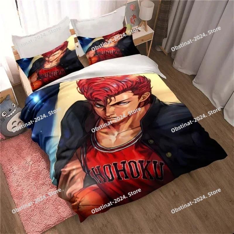 Slam Dunk Cartoon Aufdruck Bettwäsche-Sets exquisites Bettwaren-Set Bettbezug Bettdecke Set Bettwäsche-Set Luxuriöses Geburtstagsgeschenk