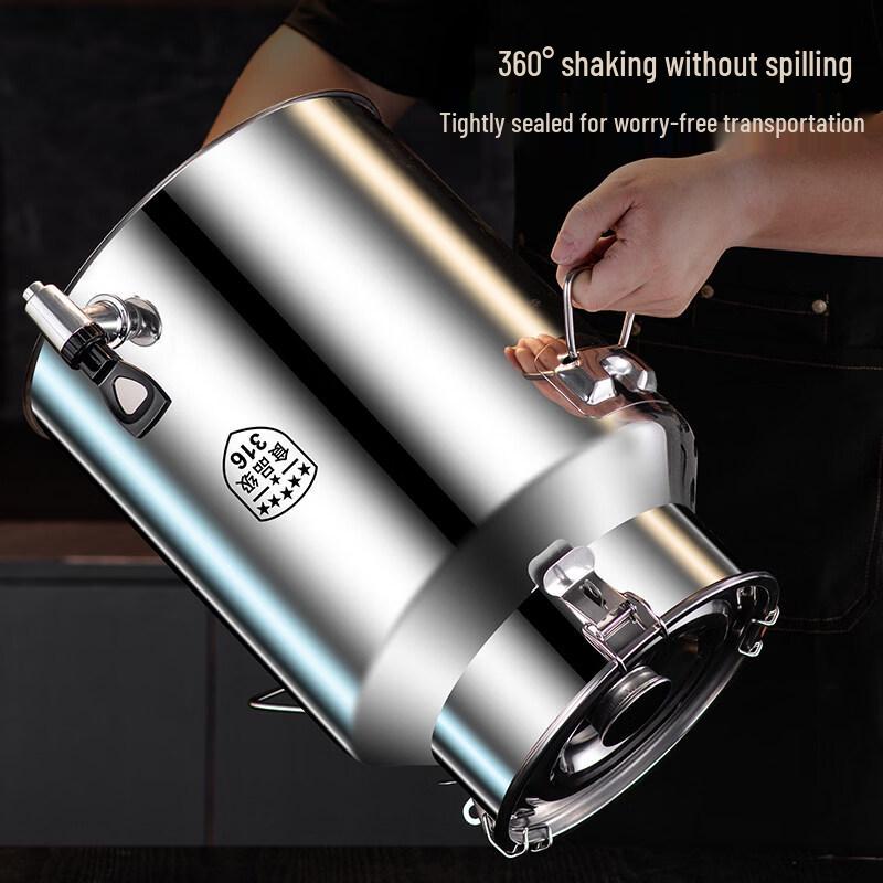 Yuzhuxun 11L Stainless Steel Food Grade Oil Storage Dispenser with Faucet