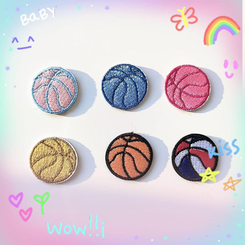 In Stock Embroidered Sports Patches: Basketball, Football, Rugby, Baseball - DIY Clothing Accessories, Iron-on Decoration.
