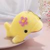 Cute Small Charms Pendant Cute Mini Dolphin Plush Toy Keychain PP Soft Cotton Stuffed Car Key Decoration Birthday Gifts