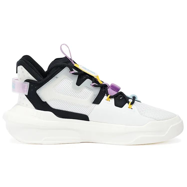 Anta Bastard 3 Abrasion Resistant Slip Resistant Low top Skateboard Shoes Women's White Black Blue (Unisex) Casual Shoes 122138081 4