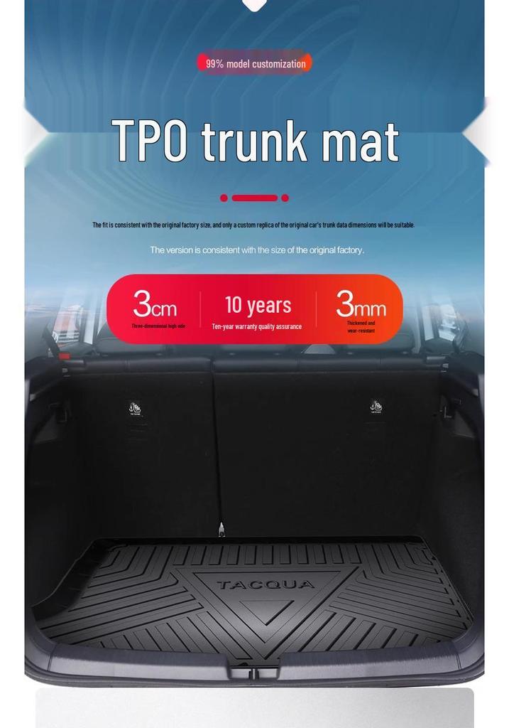 FAW-Volkswagen T-Cross Trunk Mat TPE Interior Accessory