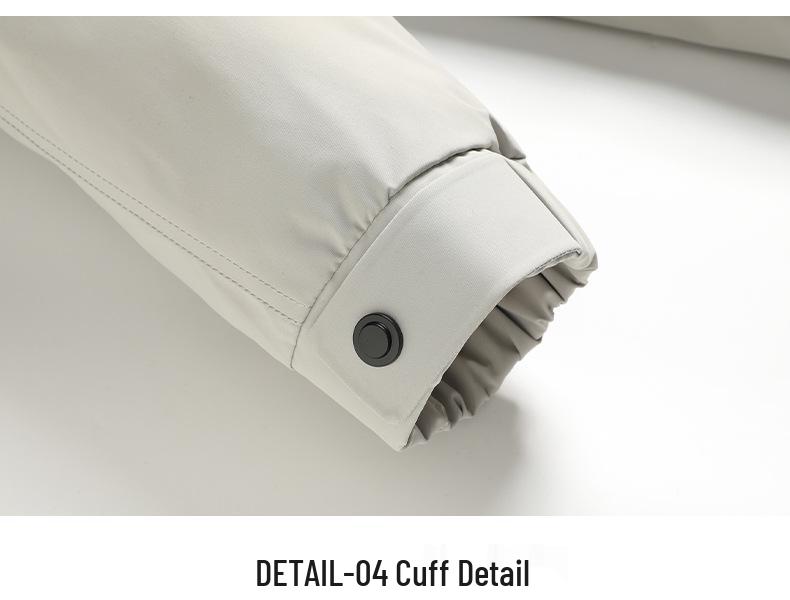 High Fill Power Men's Hooded White Duck Down Jacket - Trendy, Thickened, Cold Protection