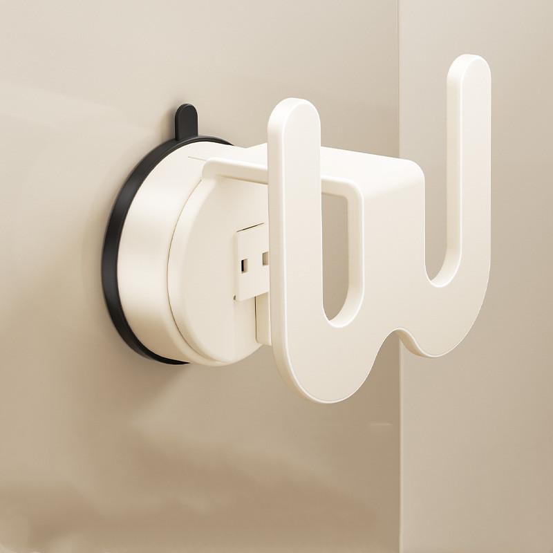 Bathroom Shoe Rack Suction Cup Wall Waterproof Hooks No Drilling Shoe Drying Slipper Rack Bathroom Slipper Hook Drainage Holder