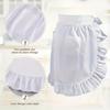 Dual Pockets Maid Apron European Style Kitchen Apron Art Studios Cooking Half Apron  Hotel