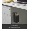 Yamazaki Magnetic Storage Box, Square, Black, Approx. W7 x D7.2 x H10.5cm, Tower, Small Item Storage, Dividers, with Hooks, 4849