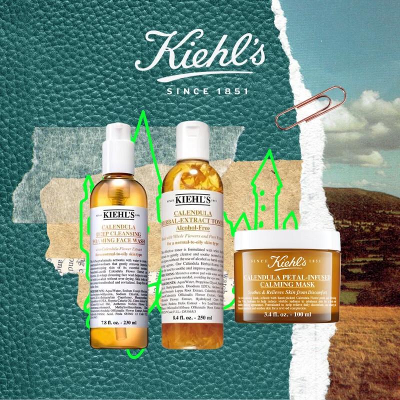 Kiehl s Calendula Skincare Trio Set