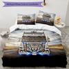 Truck Art Custom Name Text Print 1Pc Bedding Set Duvet Cover With Two Pillowcases Soft Bed Linen For Household Bedroom