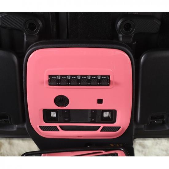 Pink ABS Front Reading Light Frame Trim Cover Decor Bezel for Ford Bronco 21+
