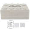 Decorative Tissue Box Spring Loaded Ample Capacity Stylish Tissue Holder Box for Napkin Facial