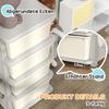 Four-Tier Kids Storage Boxes, with Four Drawers - White