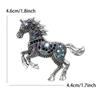 Luxury Zodiac Animal Lapel Pins Classic Metal Badge Pin Rhinestone Horse Brooches  New Year Gifts