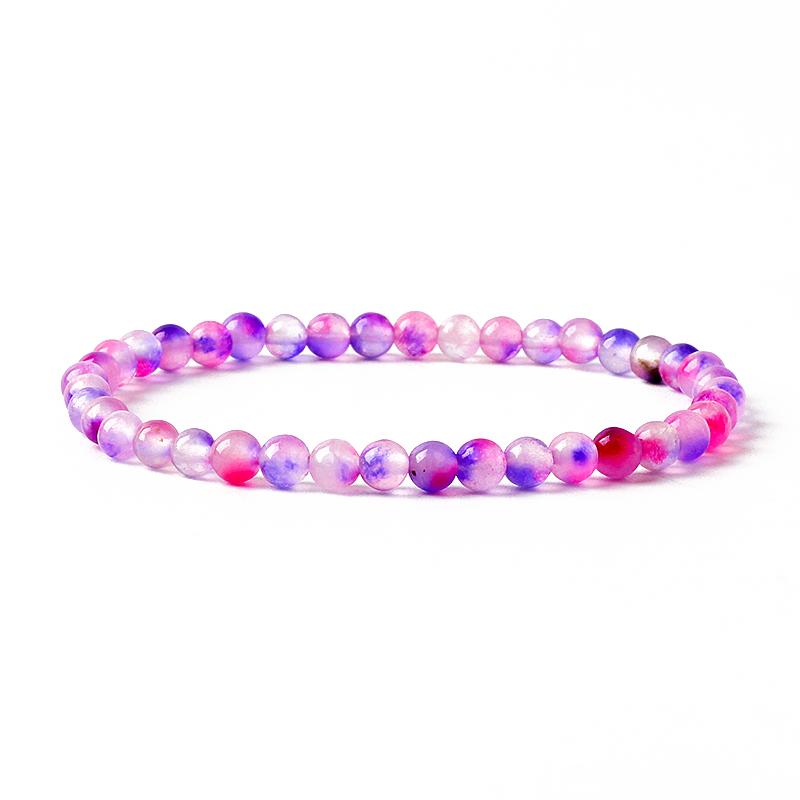 4MM Reiki Amethyst Aquamarines Stretch Bracelets for Women Chakra Natural Stone Beaded Bracelet Men Quartz Agate Jewelry Pulsera