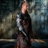 Dwarven Style Blackened LARP Shoulder Armor Fantasy Metal Pauldrons for Cosplay, Reenactment  Medieval Costume