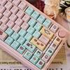 132 Key Elements Like The Little Gem Key Cap Cartoon Cute Cherry Outline Key Cap for Cherry MX 61 68 104 Mechanical Keyboard