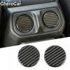 Soft Carbon Fiber Armrest Box Rear Air Vent Trim Sticker For 18+Jeep Wrangler JL