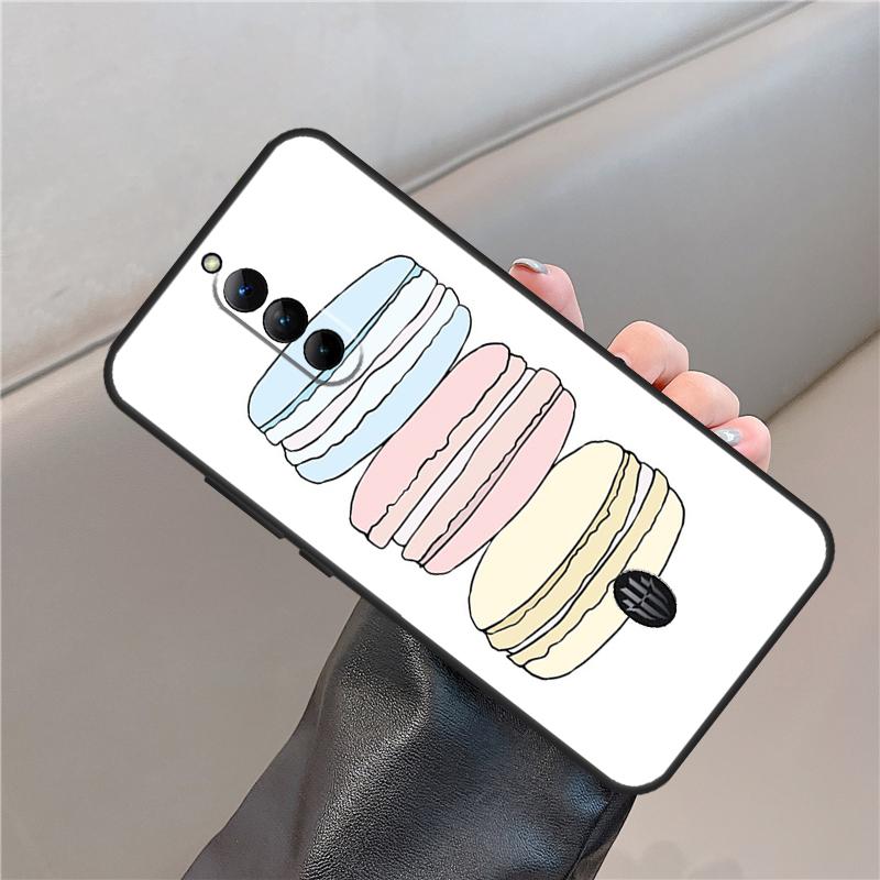 Macarons Cake Dessert Case For ZTE Nubia Red Magic 11 10 9 8 8S 9S 10S Pro Plus 6S 7S 6 7 For RedMagic 10 Air Cover
