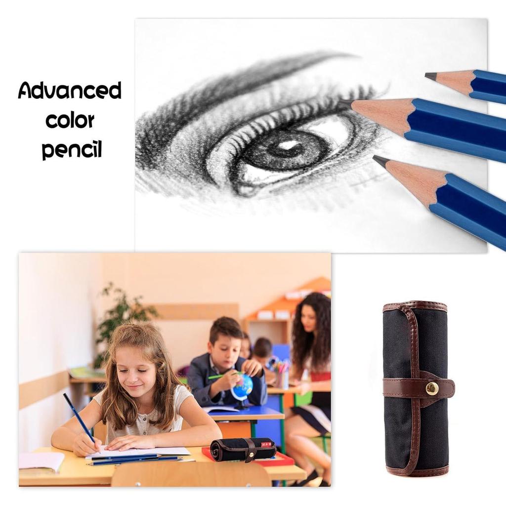29 Pcs Professional Sketching Pencil Set for Artists Drawing Pencils with Charcoal Pencils, Blending Stumps, Eraser