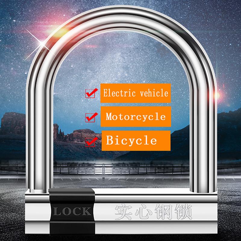 Odolný U-zámek Antikraděžní U-zámek na kolo Pevná ocelová zámek na motocykl pro jízdní kolo Elektrický skútr