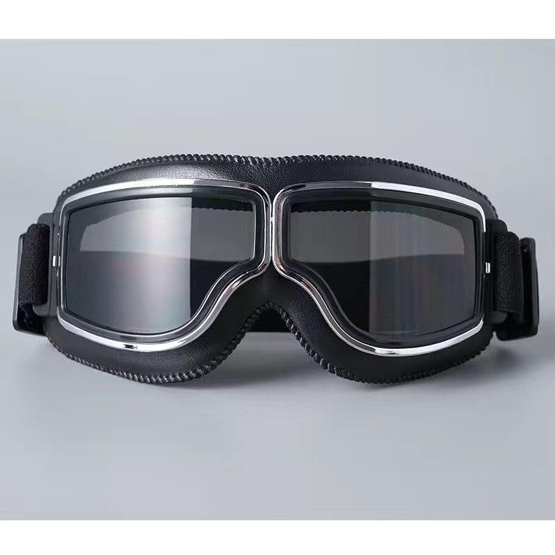 Retro Harley Motorcycle Windproof Riding Goggles and Helmet Glasses for Off-road