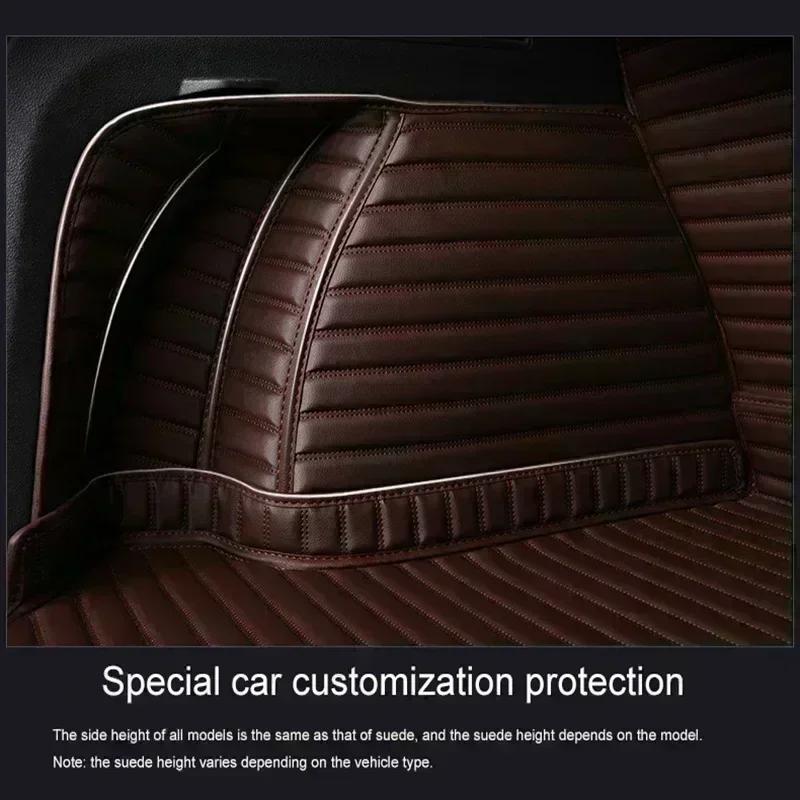 Customized Stripe 5D Full Coverage Car Trunk Mat for Hyundai Kona ENCINO i30 Creta ix25 2020-2022 Car Accessories Carpet