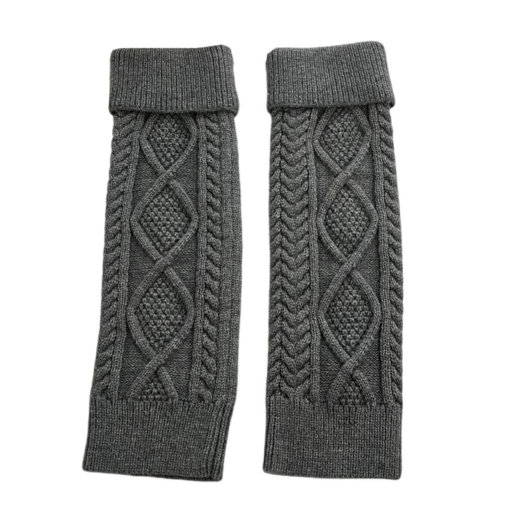 Womens Lolitas Knit Long Socks Leg Warmers Harajuku Boot Socks Winter Warm Ankle Heap Socks Fashion Leg Socks Streetwear