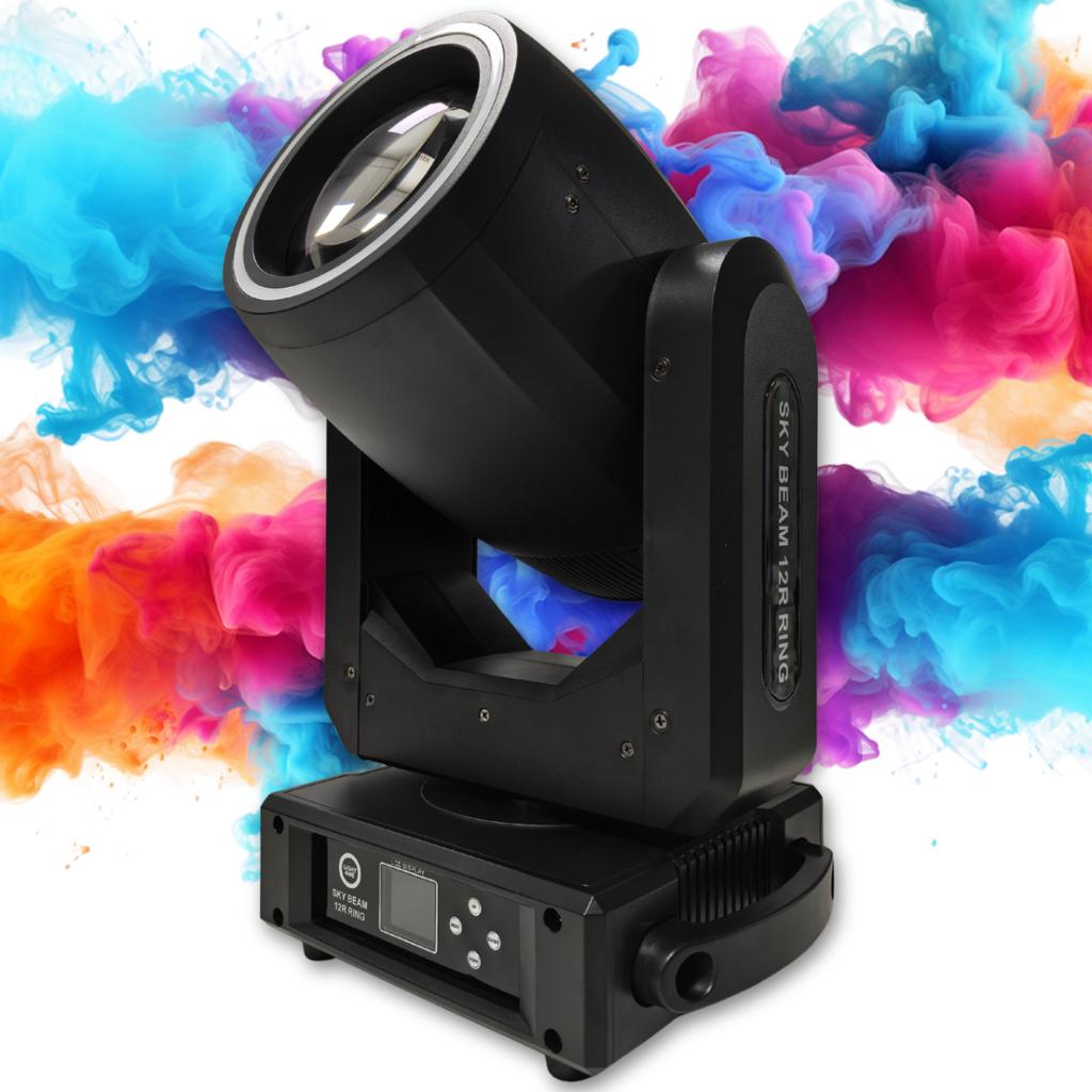 Light4Me Sky Beam 12R Ring Moving Head Beam Stage Lighting Dmx Discharge Lamp 295W