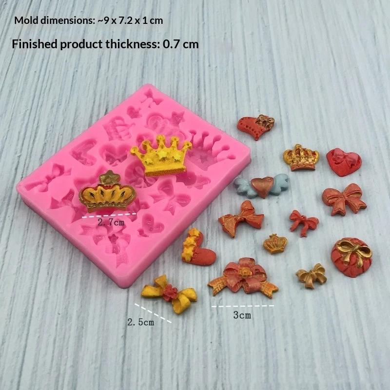 Bows Silicone Mold Bowknot Mini Molds Silicone Ribbon Mold Chocolate Candy Bow For Cake Decorating Diy Desserts, Fondant