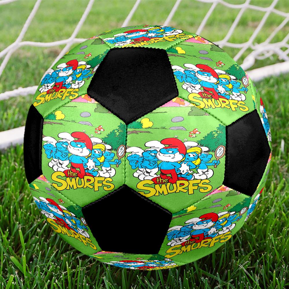 The Smurfs Theme Size 5 Soccer Ball, Suitable for Both Indoor and Outdoor Matches, a Gift Suitable for Everyone.