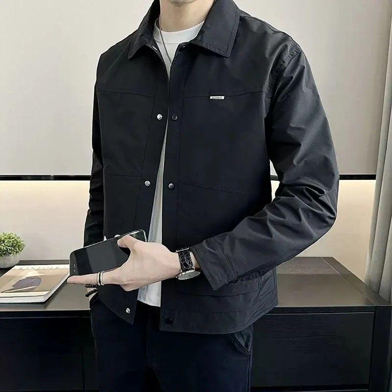 2025 Trendige Slim-Fit Schnelltrocknende Herrenjacke: Lässig, Gutaussehend im koreanischen Stil, Vielseitig, Atmungsaktiv