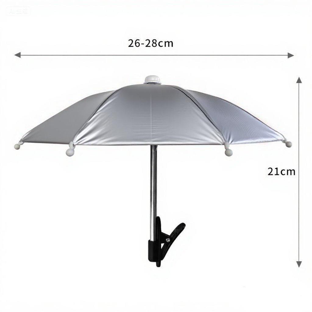 Mini Cycling Umbrella: Cute Mobile Phone Sunshade with Clip, Decorative Toy Umbrella