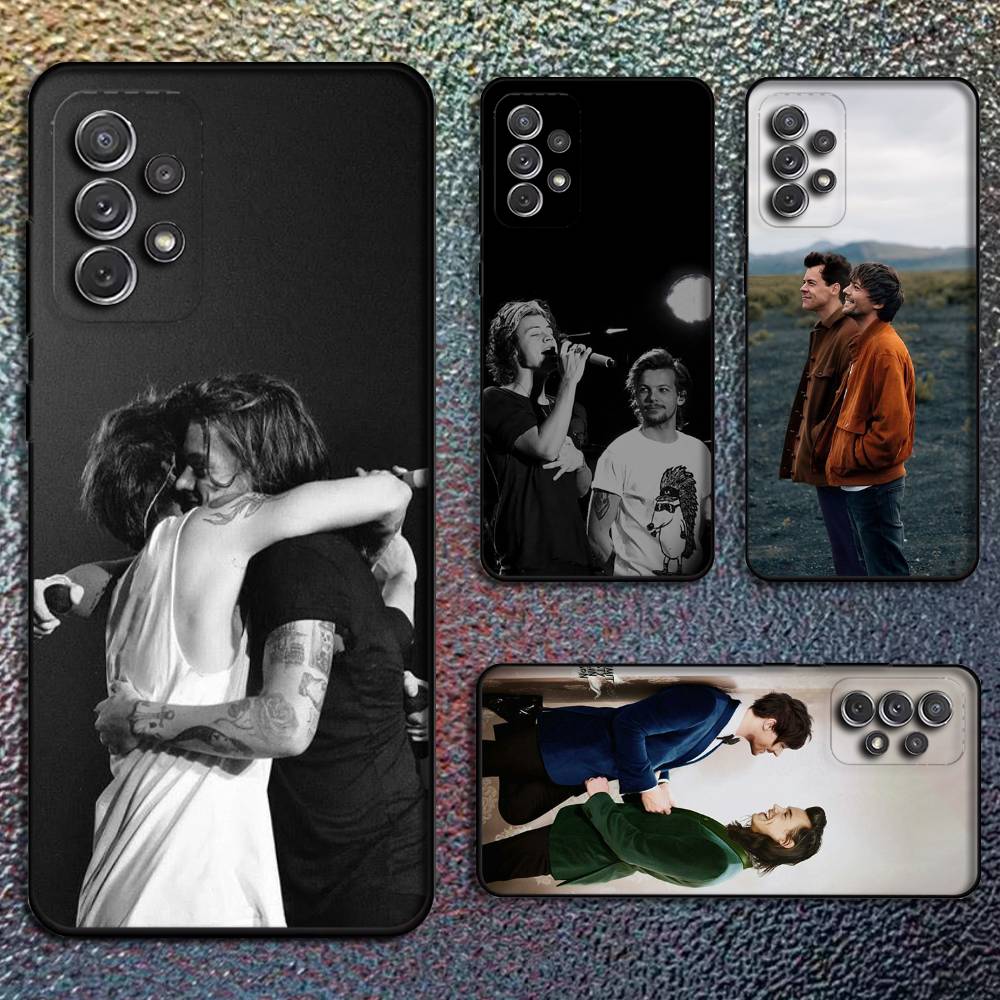 Custodia per Telefono Cantante Gay Larry Stylinson Per Samsung S25,S24,S21,S22,S23,S30,Ultra,S20,Plus,Fe,Lite,Note,10,9,5G Cover Nera