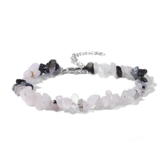 Women Bracelet Irregular Beads Decor Adjustable Length Non-fading Bracelet Wrist Jewelry Versatile