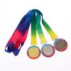 Metal Award Medals With Neck Ribbon Gold Silver Bronze Style For Sports Academics Or Any Competition Diameter