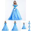 Elegant Cinderella Costume Dress For Women Perfect For Halloween Parties And Events