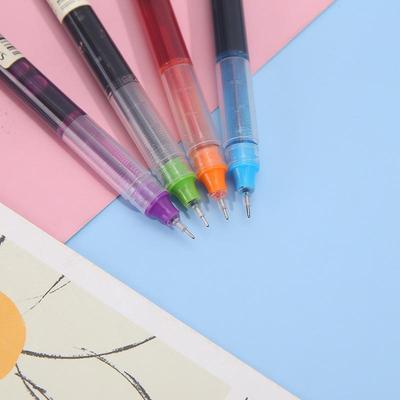 Vibrant Quick-Dry Gel Ink Rollerball Pen 0.5mm Needle Tip, Large Capacity