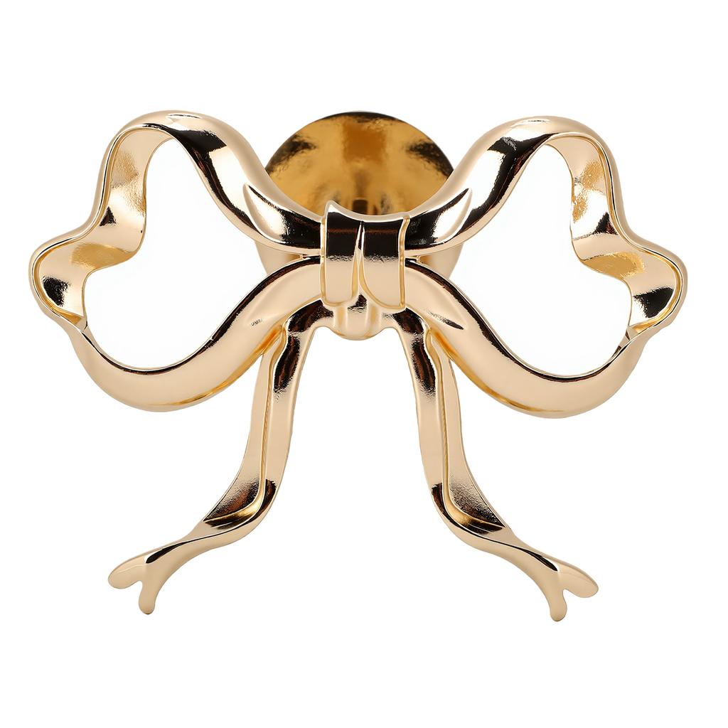 Bow Curtain Holdback Multifunctional Stylish Wall Mounted Metal Bowknot Tieback for Living Room